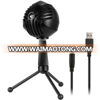 USB Microphone Professional Gaming Microphone Omnidirectional Condenser Microphone with Stand for PC computer