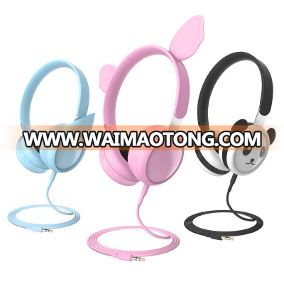 Kids headphones for boys girls cute children headphones volume limit stainless steel and safety silicone material for toddler